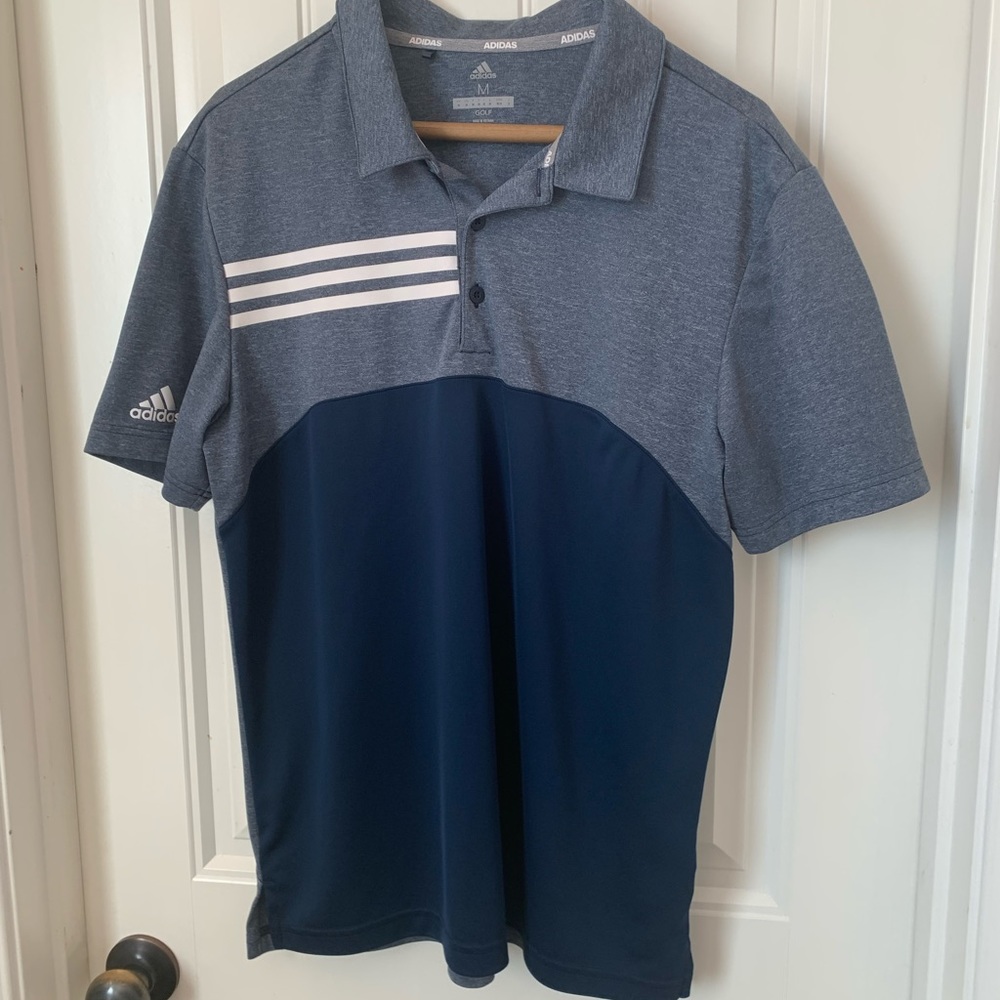 Mens adidas golf polo shirt size M